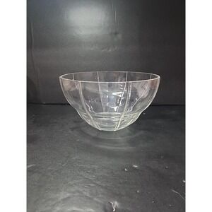 Villeroy‎ And Boch Serving Bowl Art Crystal Glass 9.5" Ribbed Royale Style